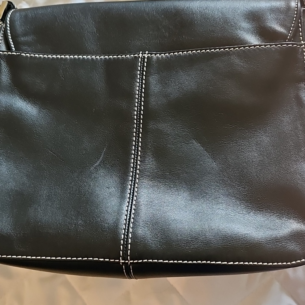 Charter Club Leather Crossbody Purse - Picture 7 of 11
